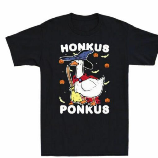 Honkus Ponkus Bats Funny Witches Duck Shirt