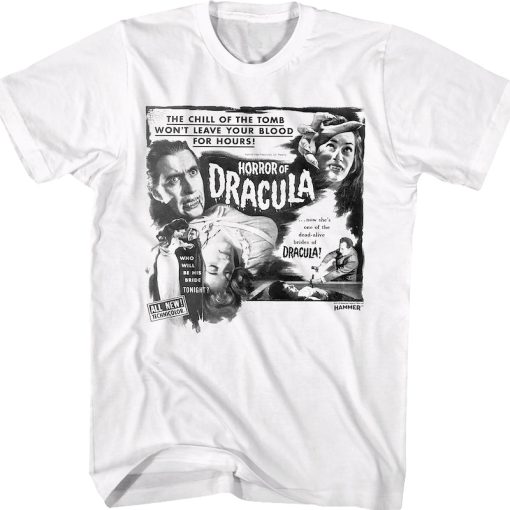 Horror Of Dracula Hammer Films T-Shirt