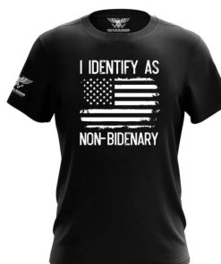 I identify as non bedenary flag shirt 1