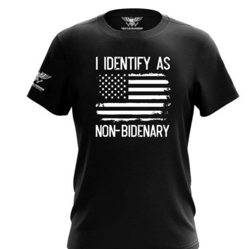 I identify as non-bedenary flag shirt
