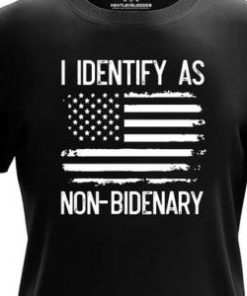 I identify as non bedenary flag shirt 2