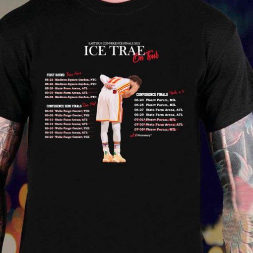 Ice Trae On Tour Black Trae Young Atlanta Playoffs Shirt