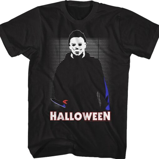 Illustrated Michael Myers Halloween T-Shirt