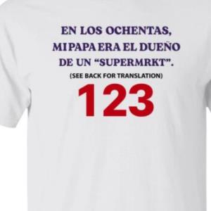 Jake Paul En Los Ochentas En Los Ochentas Mi Papa Era Dueno De Una Supermrkt See Back For Translation 123 Shirt