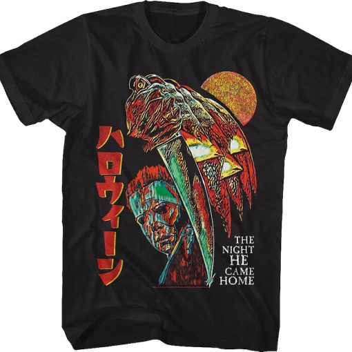 Japanese Collage Poster Halloween T-Shirt