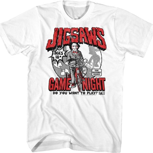 Jigsaw’s Game Night Saw T-Shirt