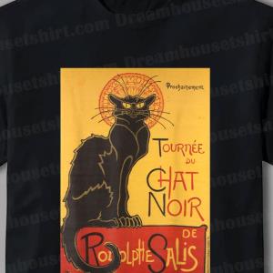 Le Chat Noir The Black Cat by Steinlen Shirt Le Chat Noir The Black Cat by Steinlen Shirt