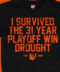 Let's go Bengals I survived the 31 Year playoff win brought shirt 2