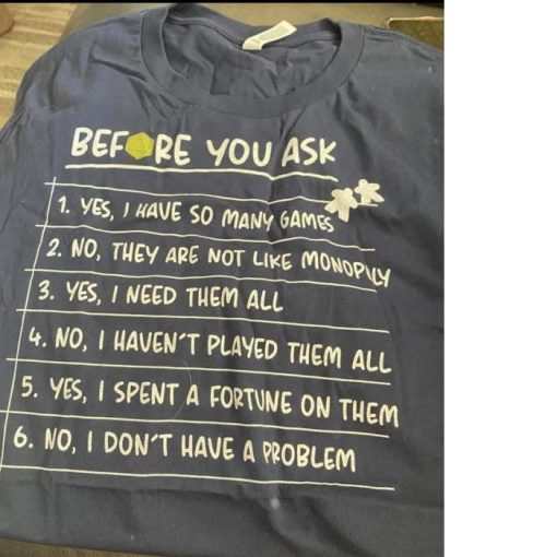 List Before you ask shirt
