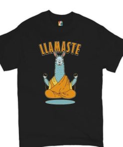 Llamaste Funny Yoga Namaste Peace Pilates Lotus Shirt 1