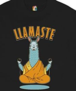 Llamaste Funny Yoga Namaste Peace Pilates Lotus Shirt 2