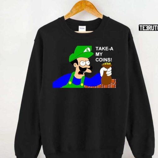 Luigi Shut Up And Take My Money Sweatshirt