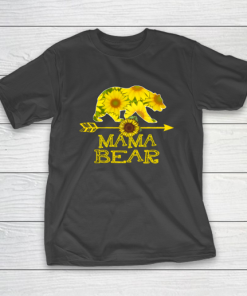 Mama Bear Sunflower T Shirt Funny Mother Father Gift T-Shirt