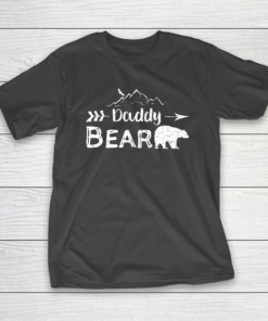 Mens Daddy Bear Shirt Matching Family Mama Papa Bear Camping T-Shirt