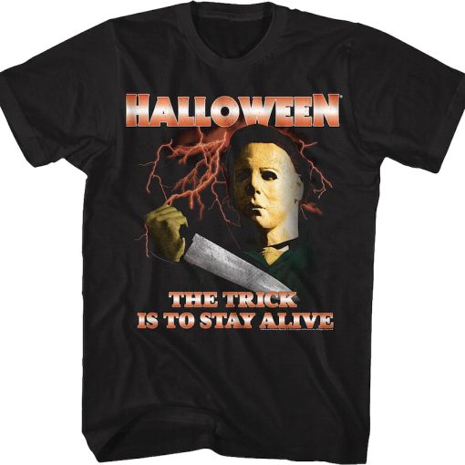Michael Myers Lightning Bolts Halloween T-Shirt