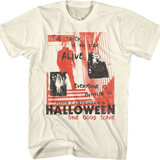 Michael Myers Taglines Collage Halloween T-Shirt