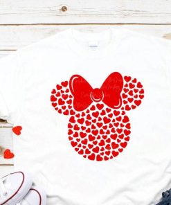 Minnie Hearts Minnie Valentines day Valentines Disney Valentine Minnie Ears Kids Valentines Day Minnie Valentine Shirt 1