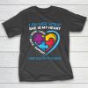 Mom Dad Puzzle I Wear Blue For My Daughter Autism Awareness T-Shirt