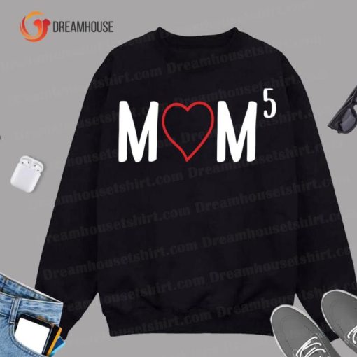 Mom Five Children Sweatshirt