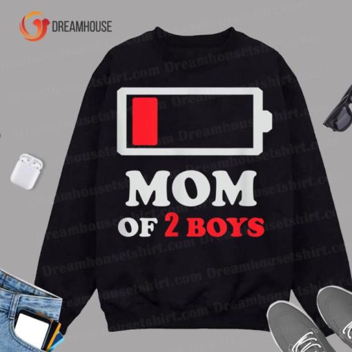 Mom Of 2 Boys Sweatshirt