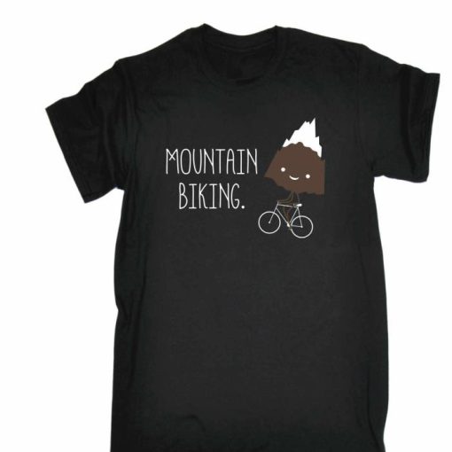 Mountain Biking Snow Topped Mountain Shirt