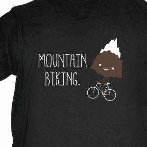 Mountain Biking Snow Topped Mountain Shirt