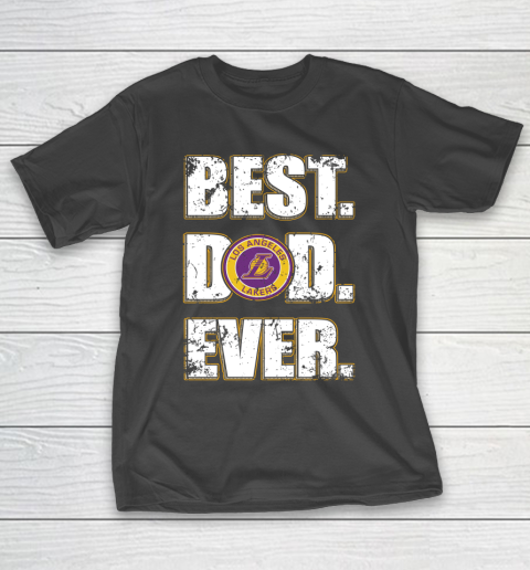 NBA Los Angeles Lakers Basketball Best Dad Ever Family Shirt T-Shirt