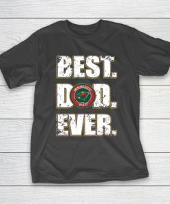 NHL Minnesota Wild Hockey Best Dad Ever Family Shirt T-Shirt