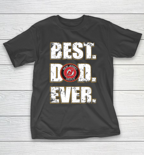 NHL New Jersey Devils Hockey Best Dad Ever Family Shirt T-Shirt