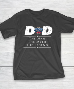 New Orleans Pelicans NBA Basketball Dad The Man The Myth The Legend T-Shirt