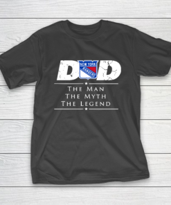 New York Rangers NHL Ice Hockey Dad The Man The Myth The Legend T-Shirt