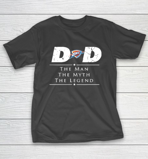 Oklahoma City Thunder NBA Basketball Dad The Man The Myth The Legend T-Shirt