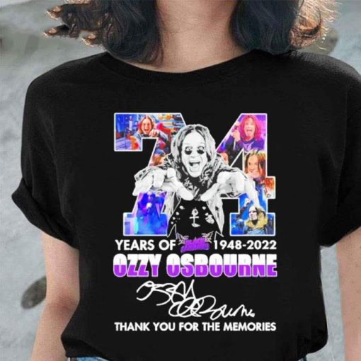 Ozzy Osbourne Signature Thanks For The Memories Shirt