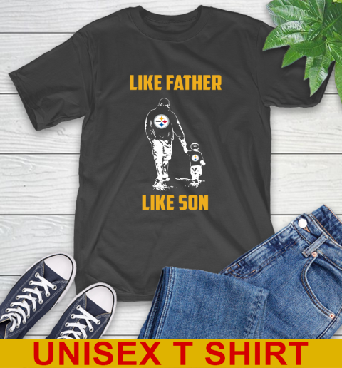 Pittsburgh Steelers NFL Football Like Father Like Son Sports T-Shirt