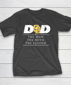 San Diego Padres MLB Baseball Dad The Man The Myth The Legend T-Shirt