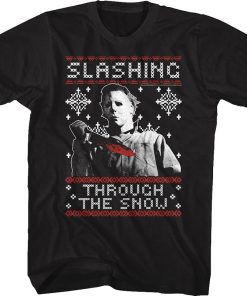 Slashing Through The Snow Halloween T-Shirt