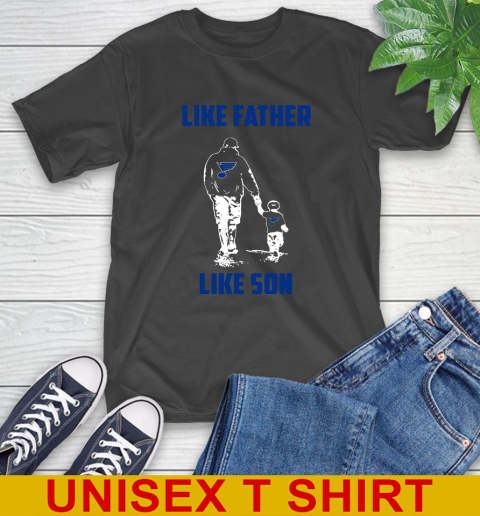 St.Louis Blues NHL Hockey Like Father Like Son Sports T-Shirt