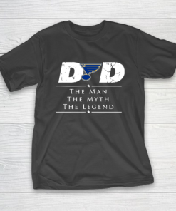 St.Louis Blues NHL Ice Hockey Dad The Man The Myth The Legend T-Shirt