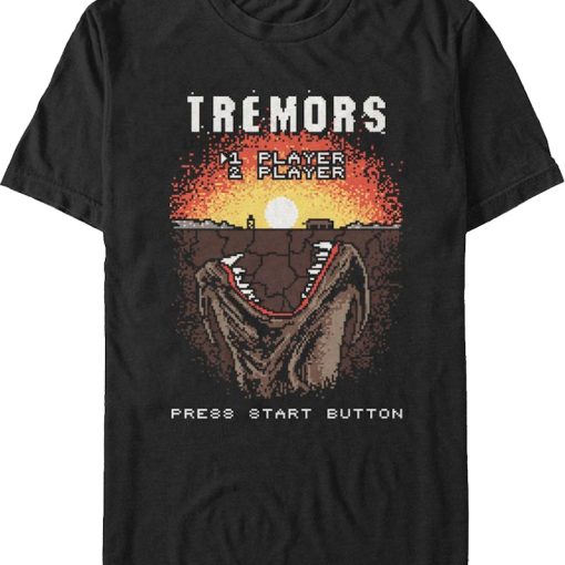 Video Game Start Screen Tremors T-Shirt