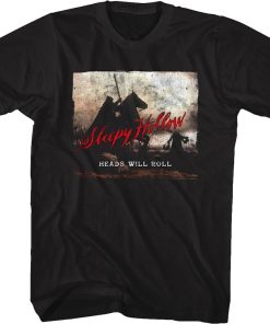 Vintage Heads Will Roll Poster Sleepy Hollow T-Shirt