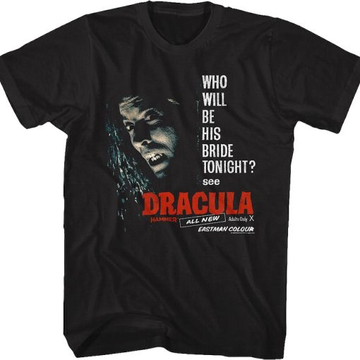 Who Will Be His Bride Tonight Dracula T-Shirt