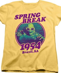 Womens Spring Break 1954 Creature From The Black Lagoon Shirt