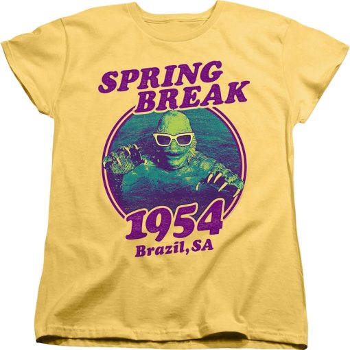 Womens Spring Break 1954 Creature From The Black Lagoon Shirt