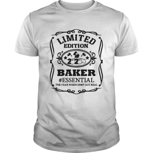 2020 toilet paper baker essential the year when shit got real quarantined shirt