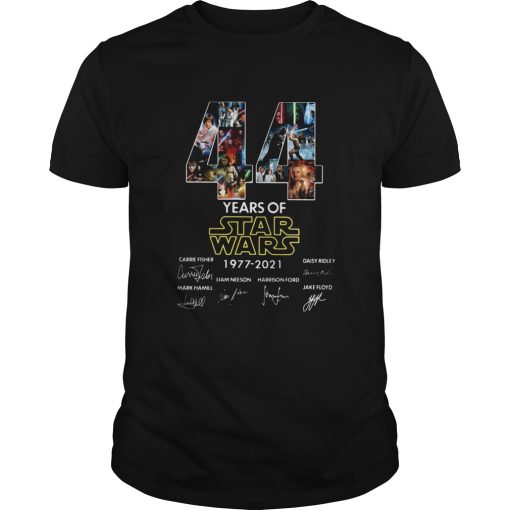44 Years Of Star Wars 1977 2021 Signatures shirt