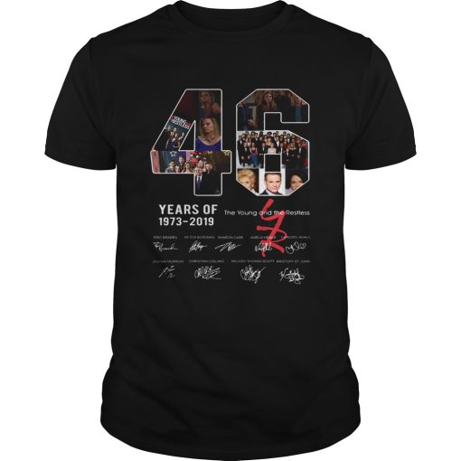 46 years of The Young and the Restless 1973 2019 shirt