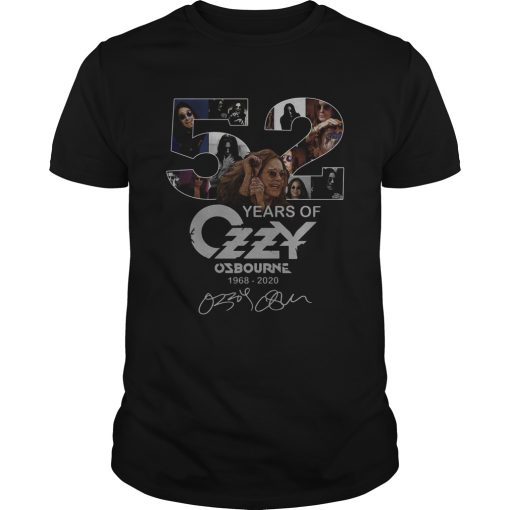 52 Years of Ozzy Osbourne signatures shirt