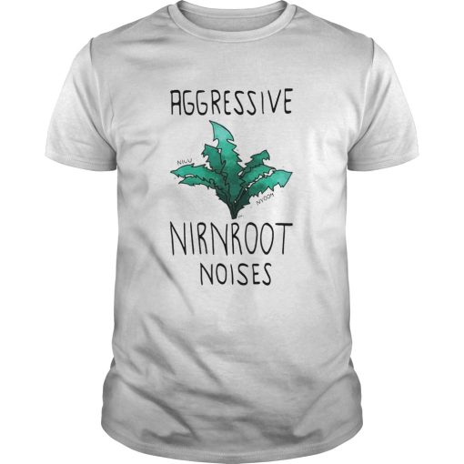 Aggressive Nirnroot Noises Fitted Scoop shirt