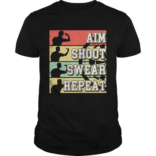 Aim Shoot Swear Repeat Vintage shirt
