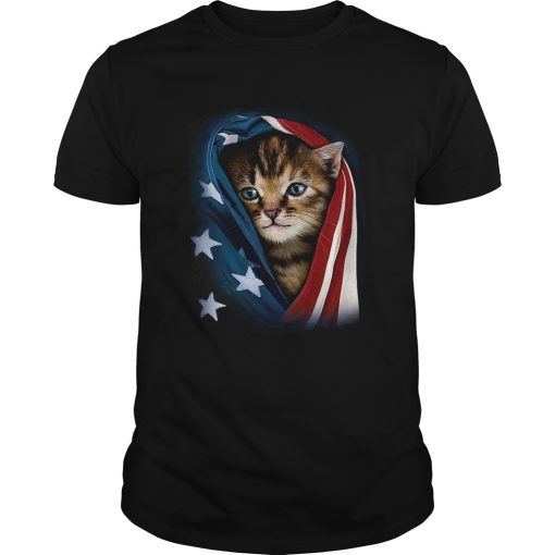 American Cat Flag shirt